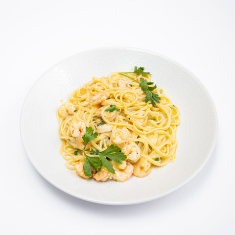 Лингвини со чистени шкампи